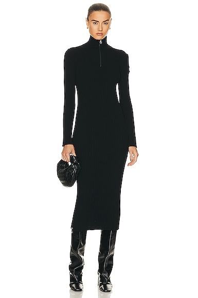 Moncler Black Cotton Casual Dress