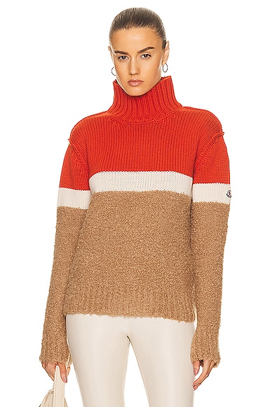 Moncler Turtleneck Sweater in Red