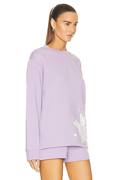Shop Moncler Sweatshirt In Purple