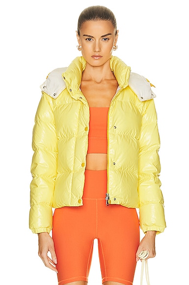 Shop Moncler Mauleon Jacket In Yellow