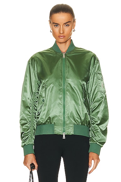 Shop Moncler Ter Bomber Jacket In Green