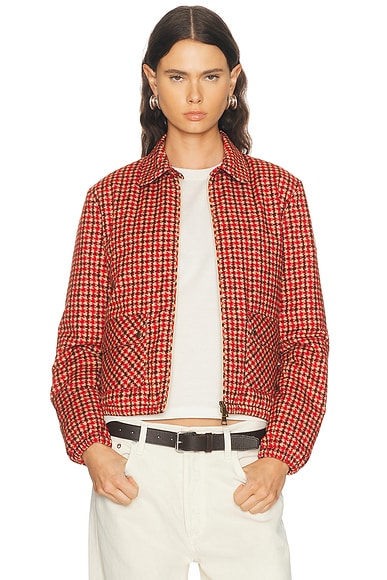 Moncler Lanset Jacket in Check Print