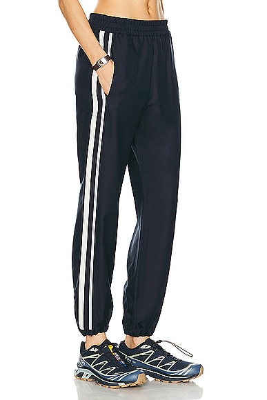 Shop Moncler Trousers In Navy