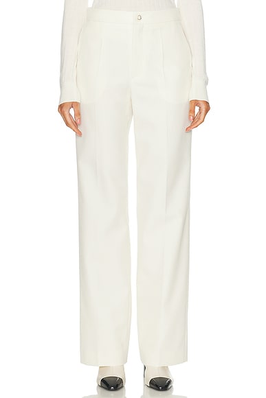 Moncler Straight Leg Pant in Antique White