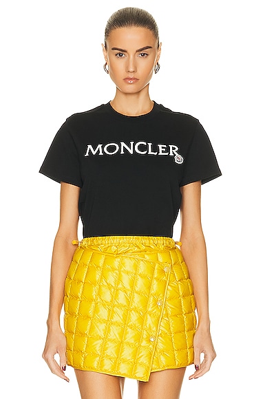 Moncler Short Sleeve T-shirt in Black