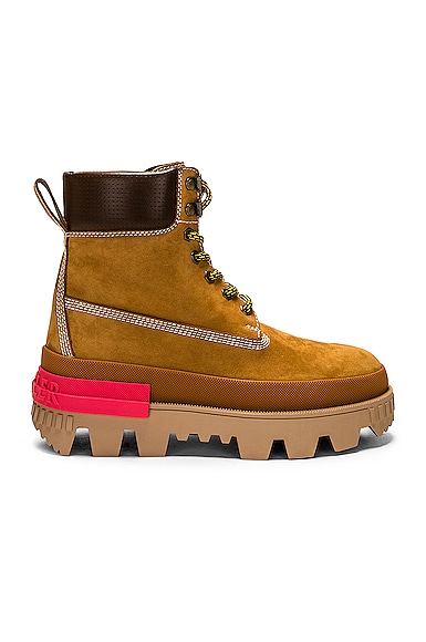 Moncler Mon Corp Ankle Boot in Tan