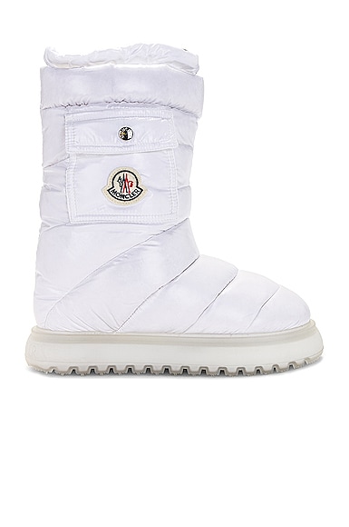 Moncler Gaia Pocket Mid Snow Boot in White