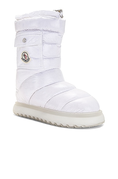 Shop Moncler Gaia Pocket Mid Snow Boot In White