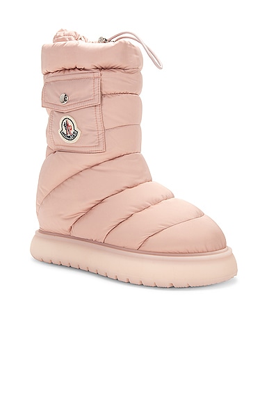 Shop Moncler Gaia Pocket Mid Snow Boot In Pink