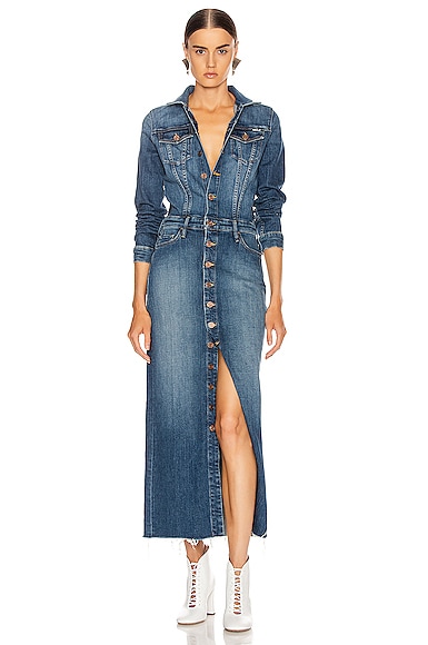 mother denim dress Mother Denim The Tied Up Maven in Animal Instinct