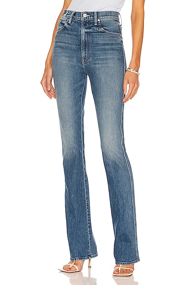 MOTHER High Waisted Smokin' Double Heel in Beyond The Sky | FWRD