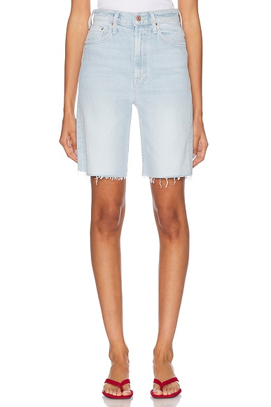 High Waisted Rider Bermuda Short Fray