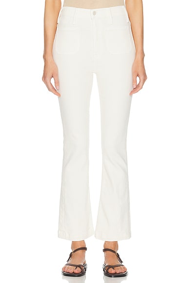 MOTHER The Hustler Patch Pocket Flood in Cream Puffs