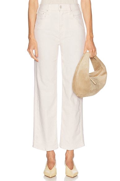 MOTHER The Rambler Zip Ankle in Cream Puffs
