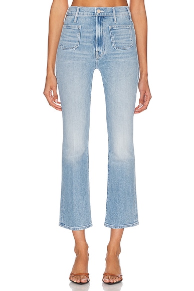 MOTHER The Hustler Patch Pocket Ankle in Tune In, Tune Out