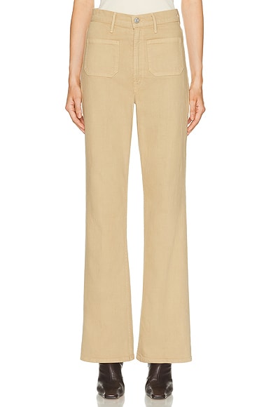 High Waisted Patch Pocket Bookie Sneak Jeans