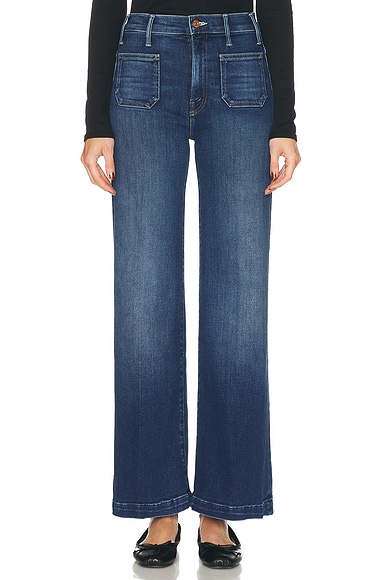 MOTHER The Hustler Roller Patch Pocket Skimp Jeans in One Last Shot