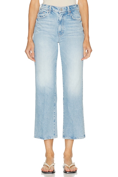 MOTHER The Rambler Zip Flood Jeans in Reelin' In The Fun