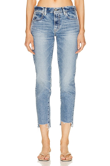 Moussy Vintage Blossom Skinny in Blue