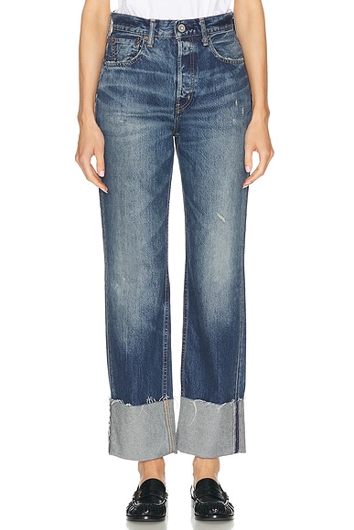 Moussy Vintage Bardmoor Wide Straight in Blue