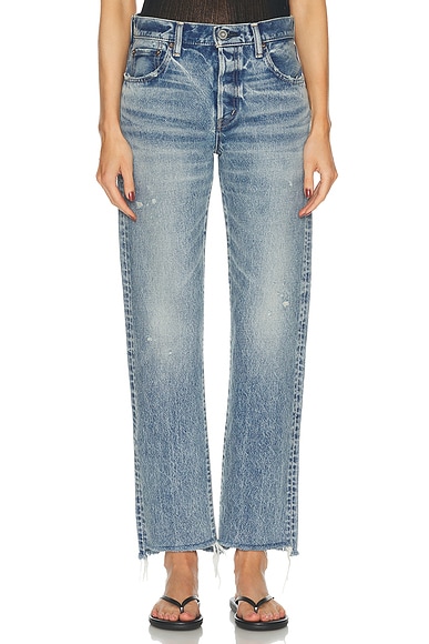 Moussy Vintage Nokomis Straight in Light Blue