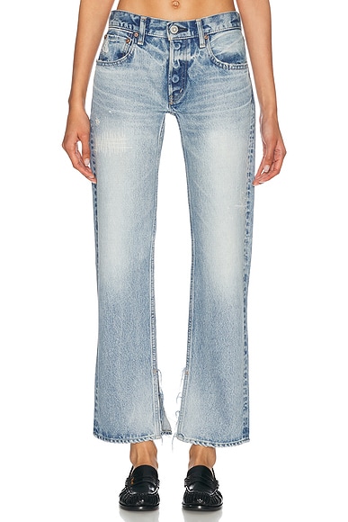 Moussy Vintage Aurantia Straight in Light Blue