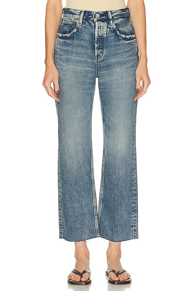Moussy Vintage Plainedge Wide Straight in Blue