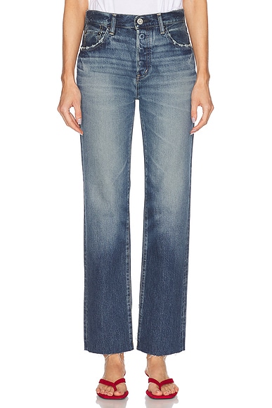 Moussy Vintage Gleason Straight in Blue