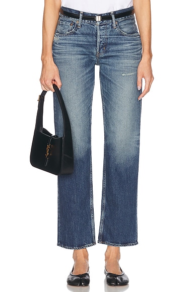 Moussy Vintage Cedarhurst Straight Low in Blue