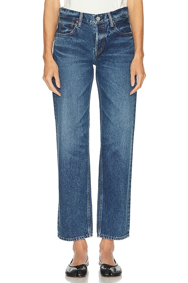 Moussy Vintage Philadelphia Straight Jeans in Blue
