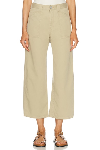 Moussy Vintage Gandy Gusset Cargo Pants in Sand