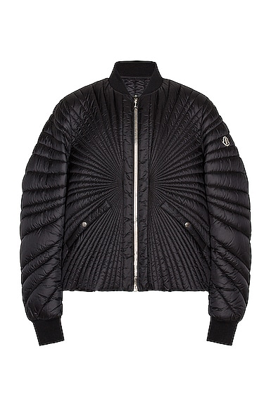 ブランド品 通販サイト Jacket Angle Owens Rick + Moncler in FWRD | Black ダウンジャケット