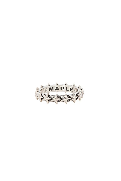 Shop Maple Star Ring In Silver 925