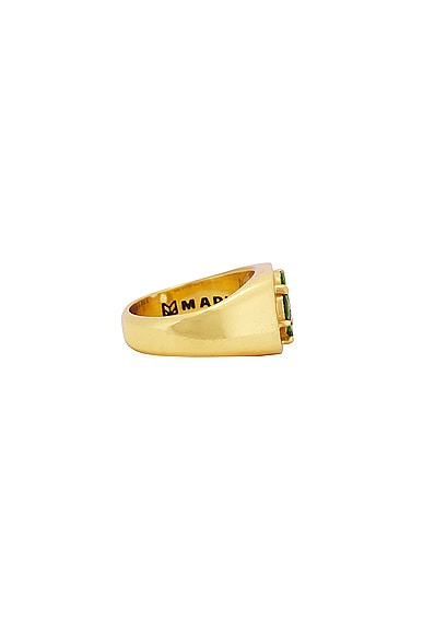 Shop Maple 3am Signet Ring In 14k Gold Plated