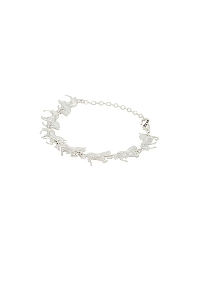 MAPLE Stampede Bracelet (Adjustable Size) in Silver 925