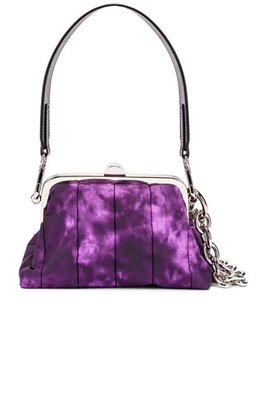 Marques ' Almeida Mini Padded Clasp Bag in Purple Tie Dye | FWRD