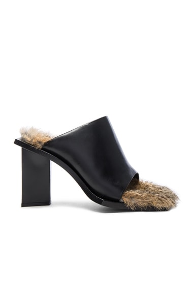 Rabbit Fur Mules