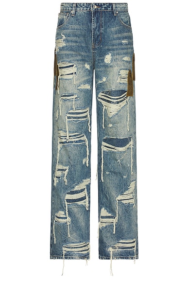 Side Patch Relaxation Denim