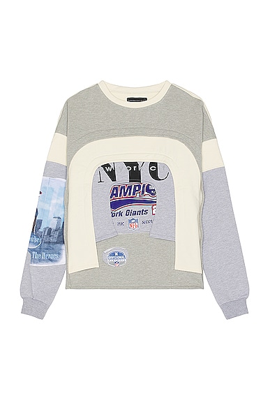 Arched Collage Crewneck Sweater