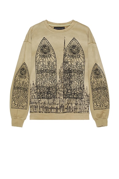 Who Decides War by Ev Bravado Cathedral Pullover in Olive
