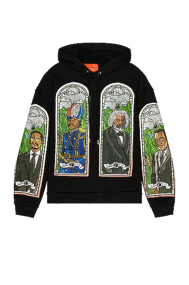 who decides warパーカー Who Decides War x EST Gee Stined Glass “BLACK” パーカー