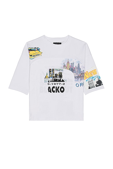 Who Decides War by Ev Bravado Arched Collage Short Sleeve Tee in Cloud
