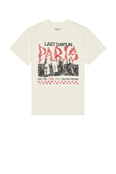 Midnight Rodeo Last Days in Paris T-Shirt in Cream