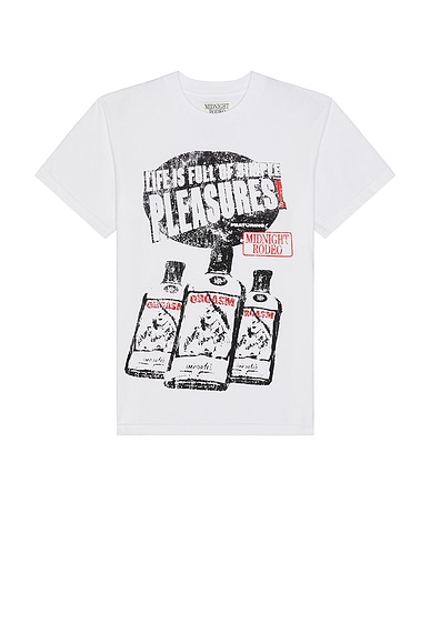 Midnight Rodeo The Pleasures T-Shirt in Antique White