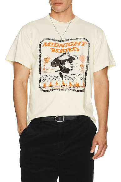 Midnight Rodeo Western Tee in Cream