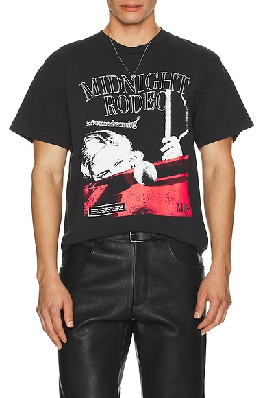 Midnight Rodeo Billiards Tee in Black
