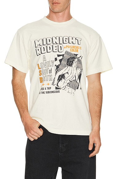 Midnight Rodeo American Exxtasy Tee in Cream