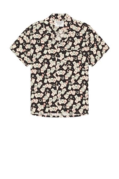 Midnight Rodeo Gambler Shirt in Jet Black