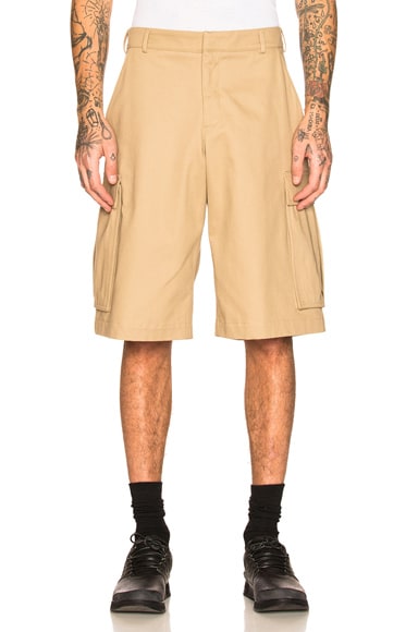 Martine Rose Wide-Leg Cargo Shorts In Neutrals - 59% Off