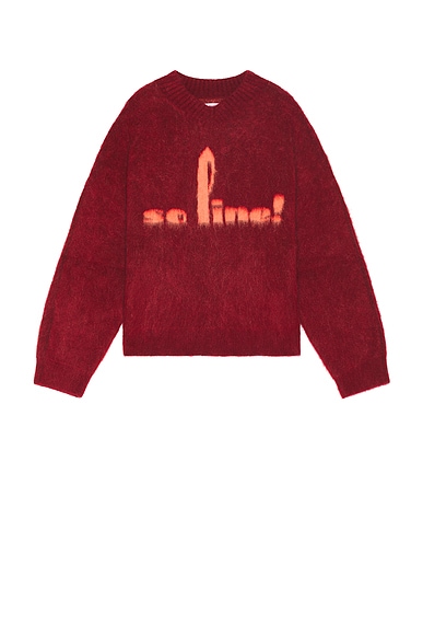 Brushed Mohair V-Neck Jumper